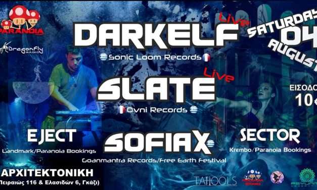 Paranoia Project & Dragonfly Radio presents DarkElf/Slate live