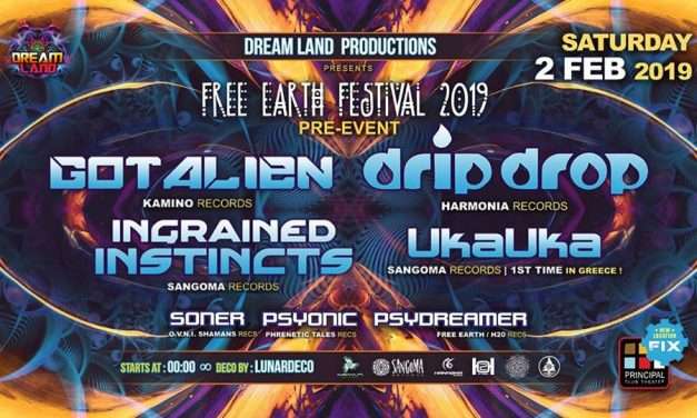 Free Earth Fest presents Gotalien-Drip Drop-Ingrained Instincts-Uka Uka