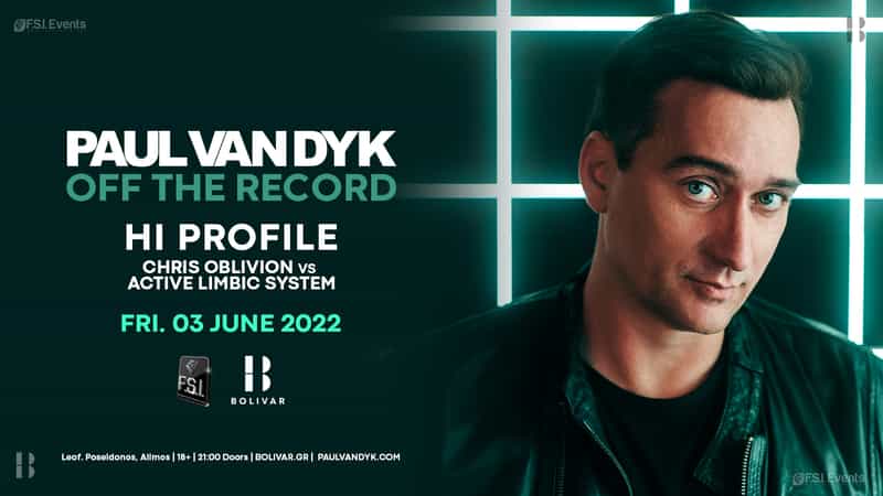 Paul Van Dyk I “Off The Record” World Tour