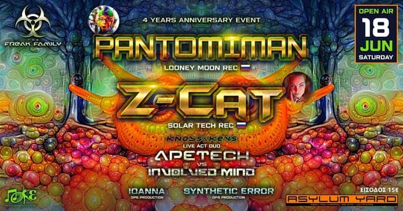 The Freak Family Presents: PANTOMIMAN & Z-CAT 4 Years Anniversary