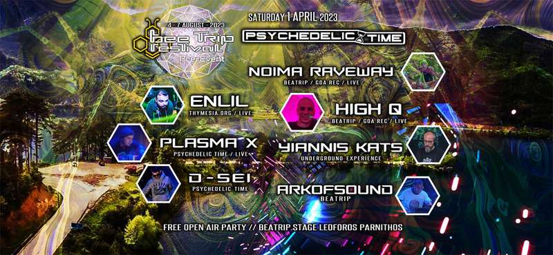 Psychedelic Time Free Open Air Pre-Event Bee Trip Festival 2023