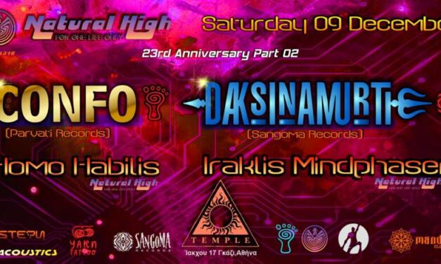 Natural High Presents Saturday 09 Dec 2023